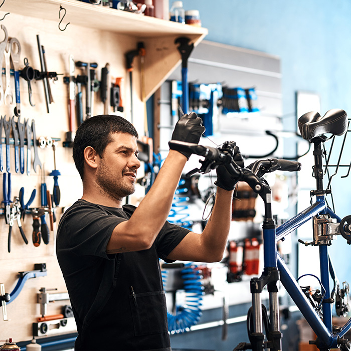 Small Business Bike Shop Owner